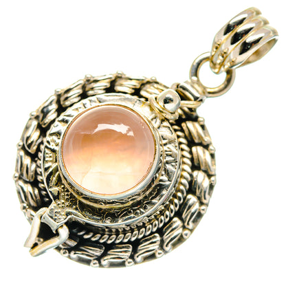 Rose Quartz Pendants handcrafted by Ana Silver Co - PD20882