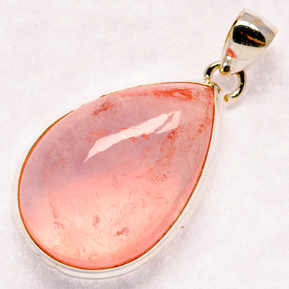 Rose Quartz Pendants handcrafted by Ana Silver Co - PD20901