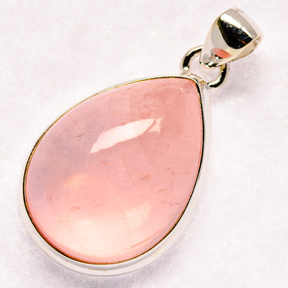 Rose Quartz Pendants handcrafted by Ana Silver Co - PD20902