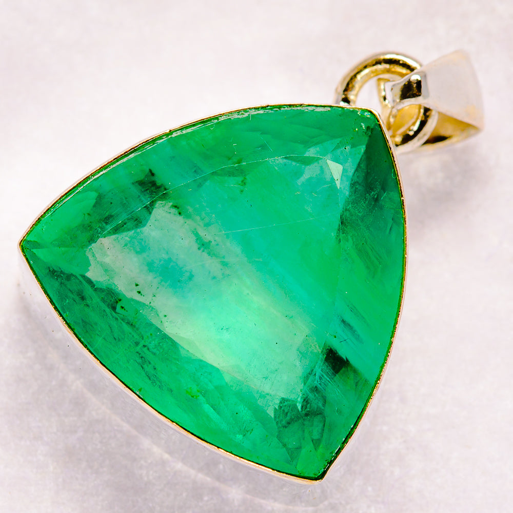 Green Fluorite Pendants handcrafted by Ana Silver Co - PD20917