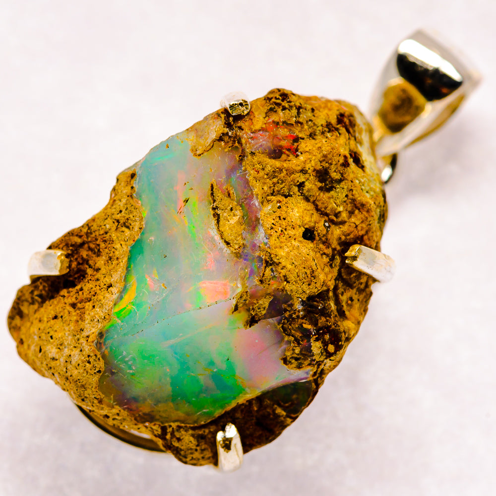 Ethiopian Opal Pendants handcrafted by Ana Silver Co - PD20932