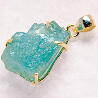 Aquamarine Pendants handcrafted by Ana Silver Co - PD20939