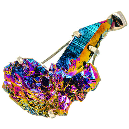Titanium Sunshine Druzy Pendants handcrafted by Ana Silver Co - PD20943