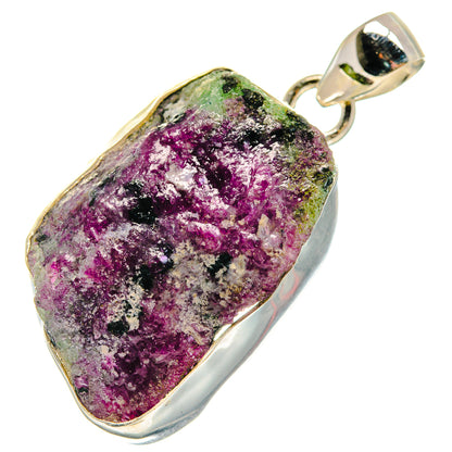 Ruby Zoisite Pendants handcrafted by Ana Silver Co - PD20950