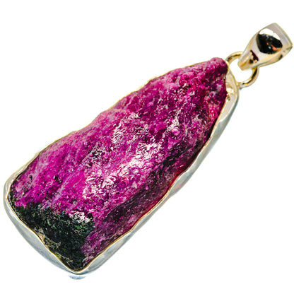 Ruby Zoisite Pendants handcrafted by Ana Silver Co - PD20951