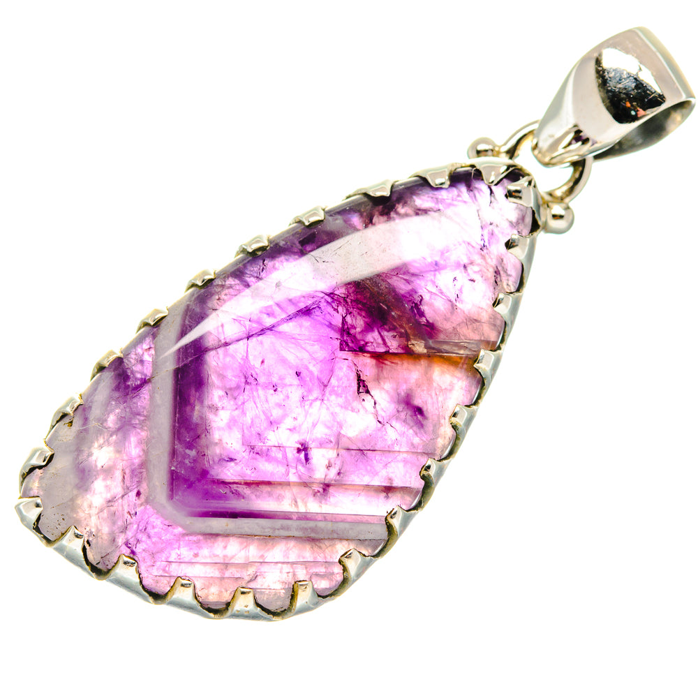 Chevron Amethyst Pendants handcrafted by Ana Silver Co - PD20963