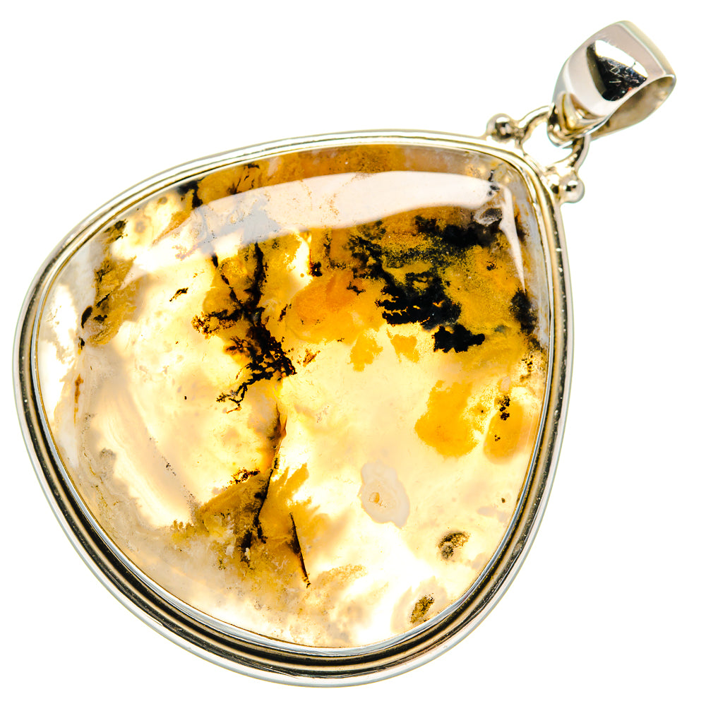 Plume Agate Pendants handcrafted by Ana Silver Co - PD20975