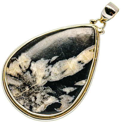 Chrysanthemum Stone Pendants handcrafted by Ana Silver Co - PD20987