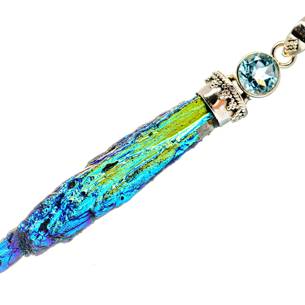 Titanium Sunshine Druzy Pendants handcrafted by Ana Silver Co - PD20998