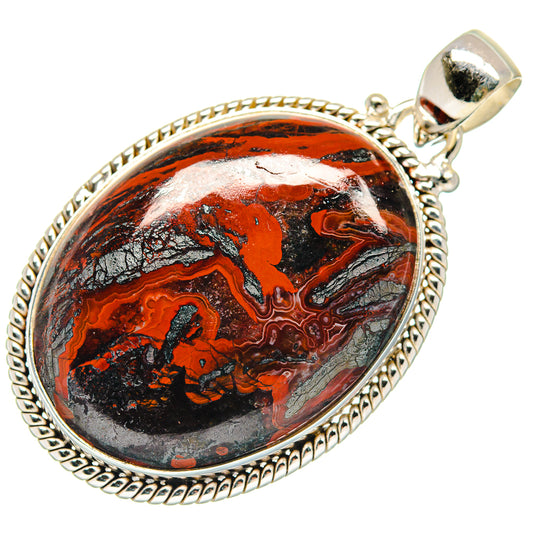 Red Jasper Pendants handcrafted by Ana Silver Co - PD21027