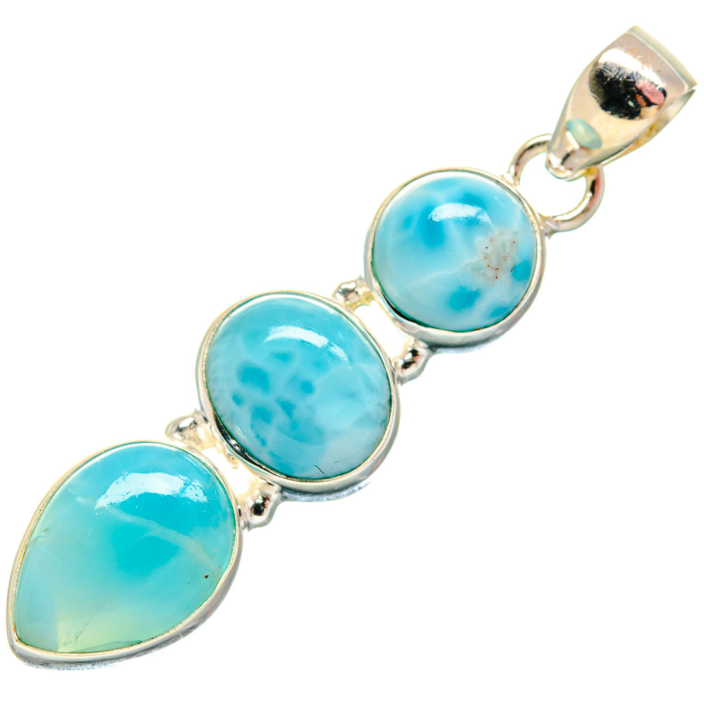 Larimar Pendants handcrafted by Ana Silver Co - PD21030