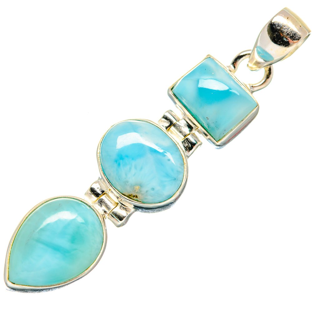 Larimar Pendants handcrafted by Ana Silver Co - PD21031