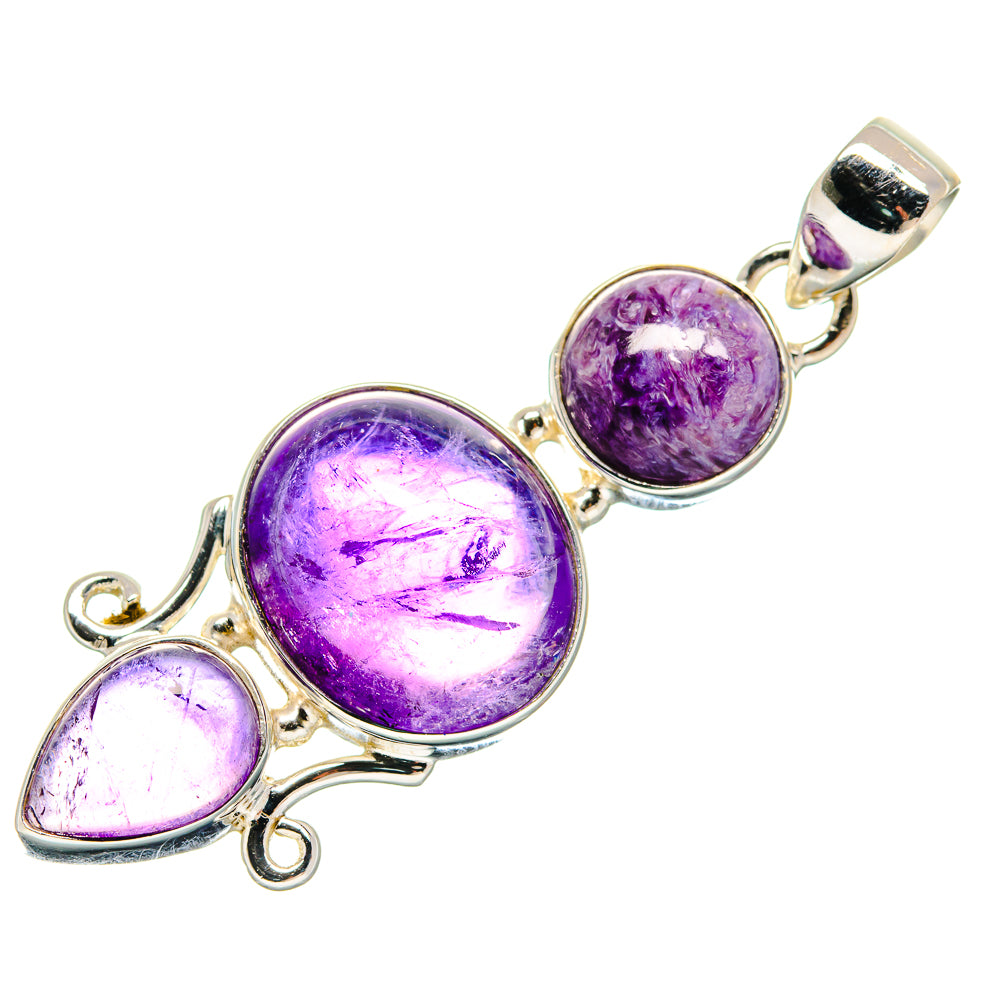Amethyst Pendants handcrafted by Ana Silver Co - PD21035