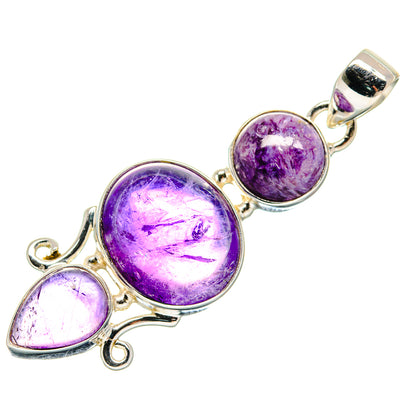 Amethyst Pendants handcrafted by Ana Silver Co - PD21035