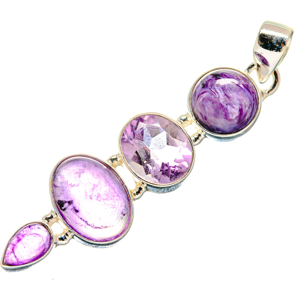 Amethyst Pendants handcrafted by Ana Silver Co - PD21036