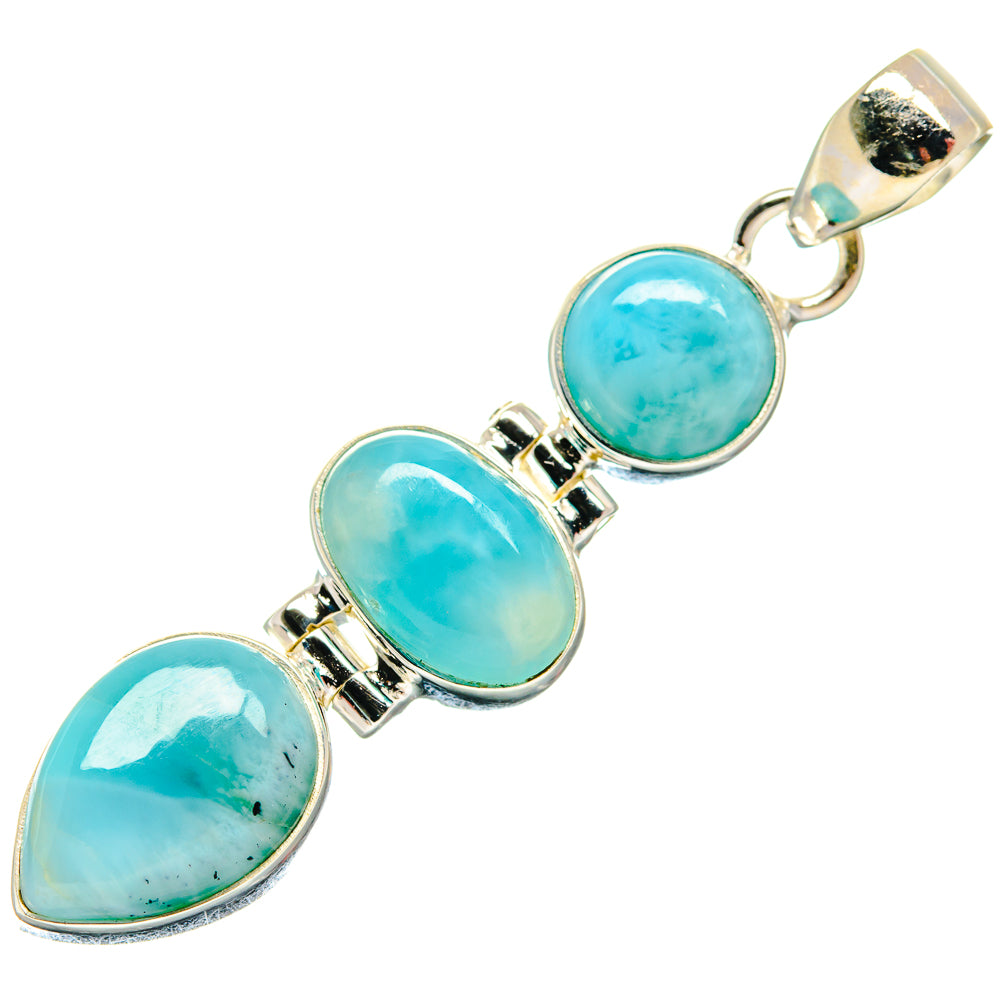 Larimar Pendants handcrafted by Ana Silver Co - PD21039
