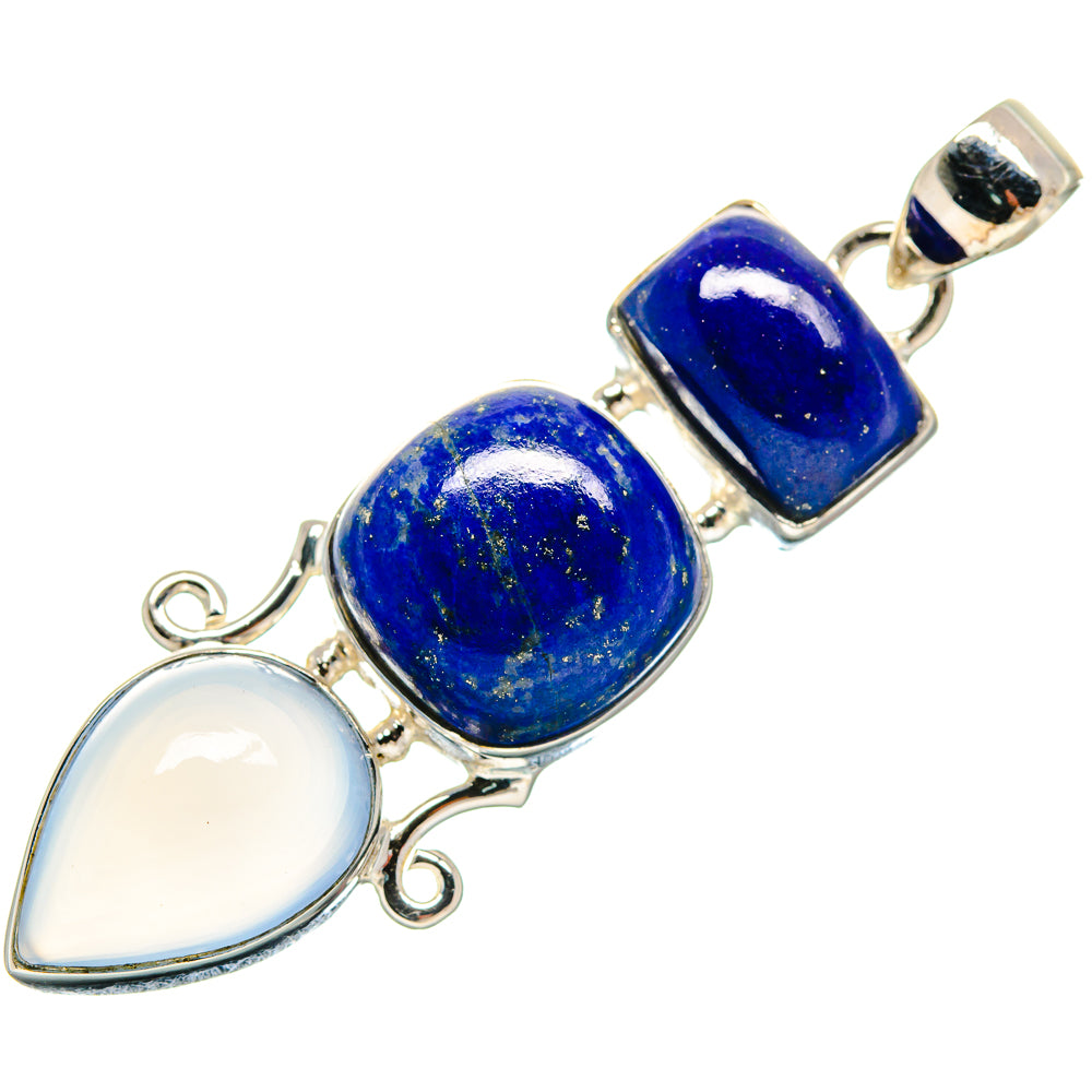 Aqua Chalcedony Pendants handcrafted by Ana Silver Co - PD21040