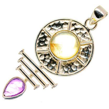 Citrine Pendants handcrafted by Ana Silver Co - PD21055