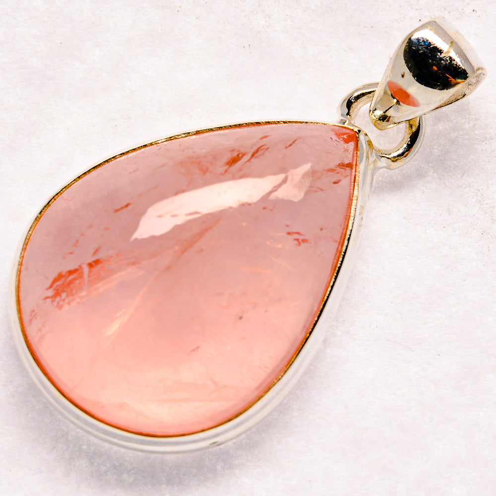 Rose Quartz Pendants handcrafted by Ana Silver Co - PD21066 - Photo 2