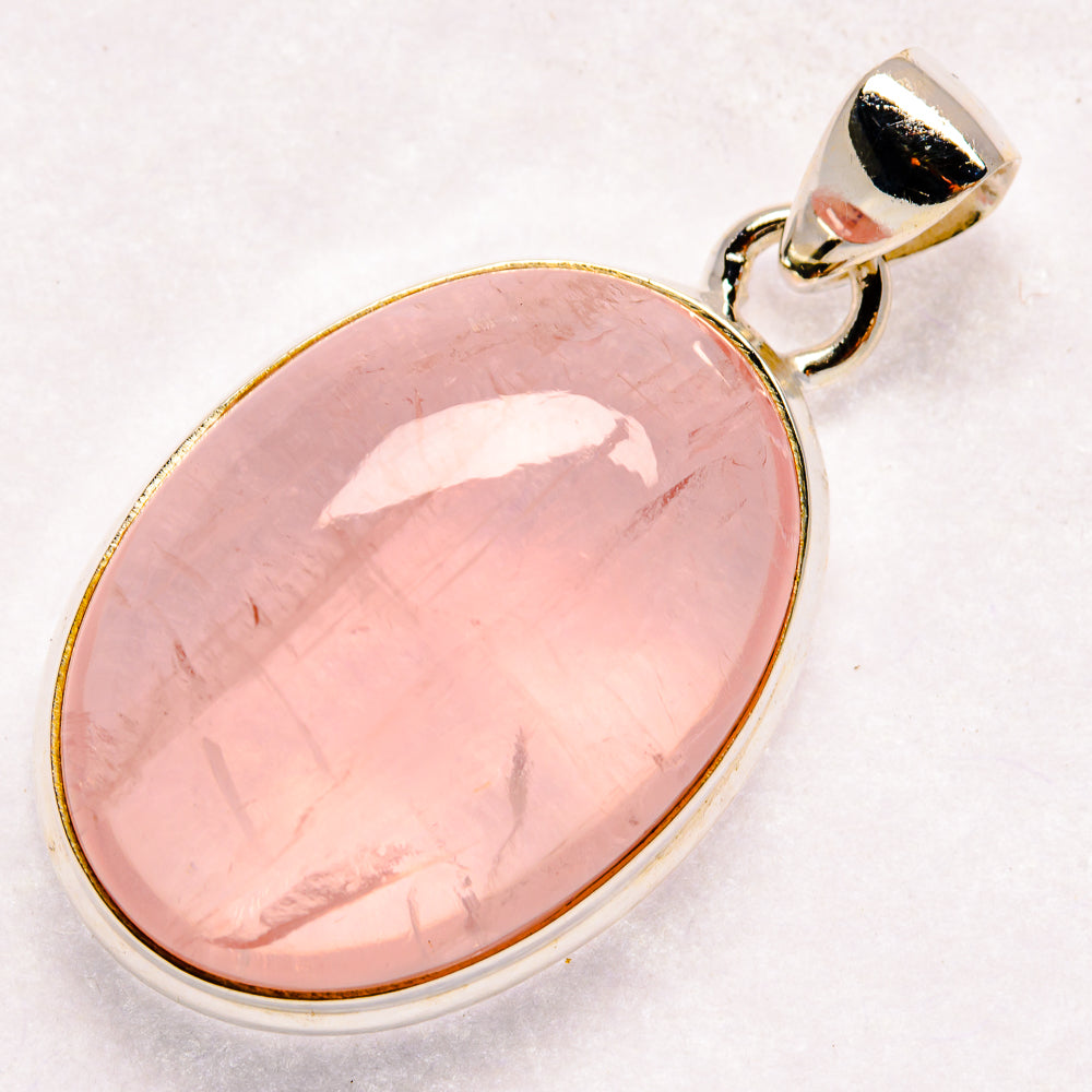 Rose Quartz Pendants handcrafted by Ana Silver Co - PD21070 - Photo 2