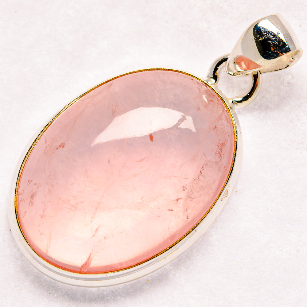 Rose Quartz Pendants handcrafted by Ana Silver Co - PD21072 - Photo 2