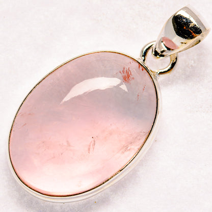 Rose Quartz Pendants handcrafted by Ana Silver Co - PD21073