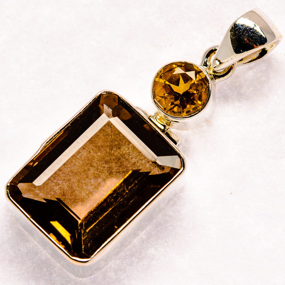 Smoky Quartz Pendants handcrafted by Ana Silver Co - PD21076