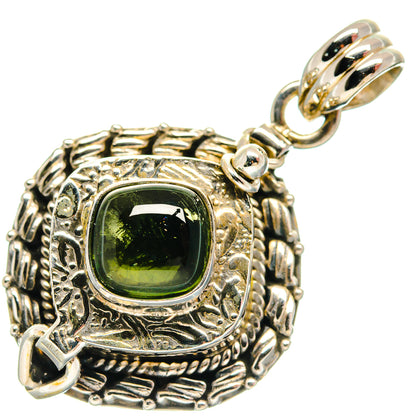 Green Tourmaline Pendants handcrafted by Ana Silver Co - PD21098