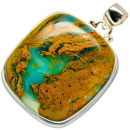 Peruvian Opal Pendants handcrafted by Ana Silver Co - PD21104