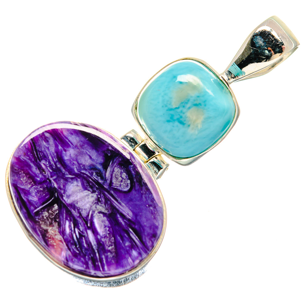 Charoite Pendants handcrafted by Ana Silver Co - PD21106