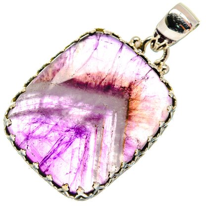 Chevron Amethyst Pendants handcrafted by Ana Silver Co - PD21110