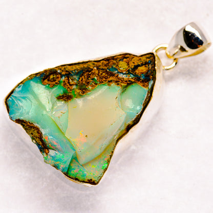 Ethiopian Opal Pendants handcrafted by Ana Silver Co - PD21118