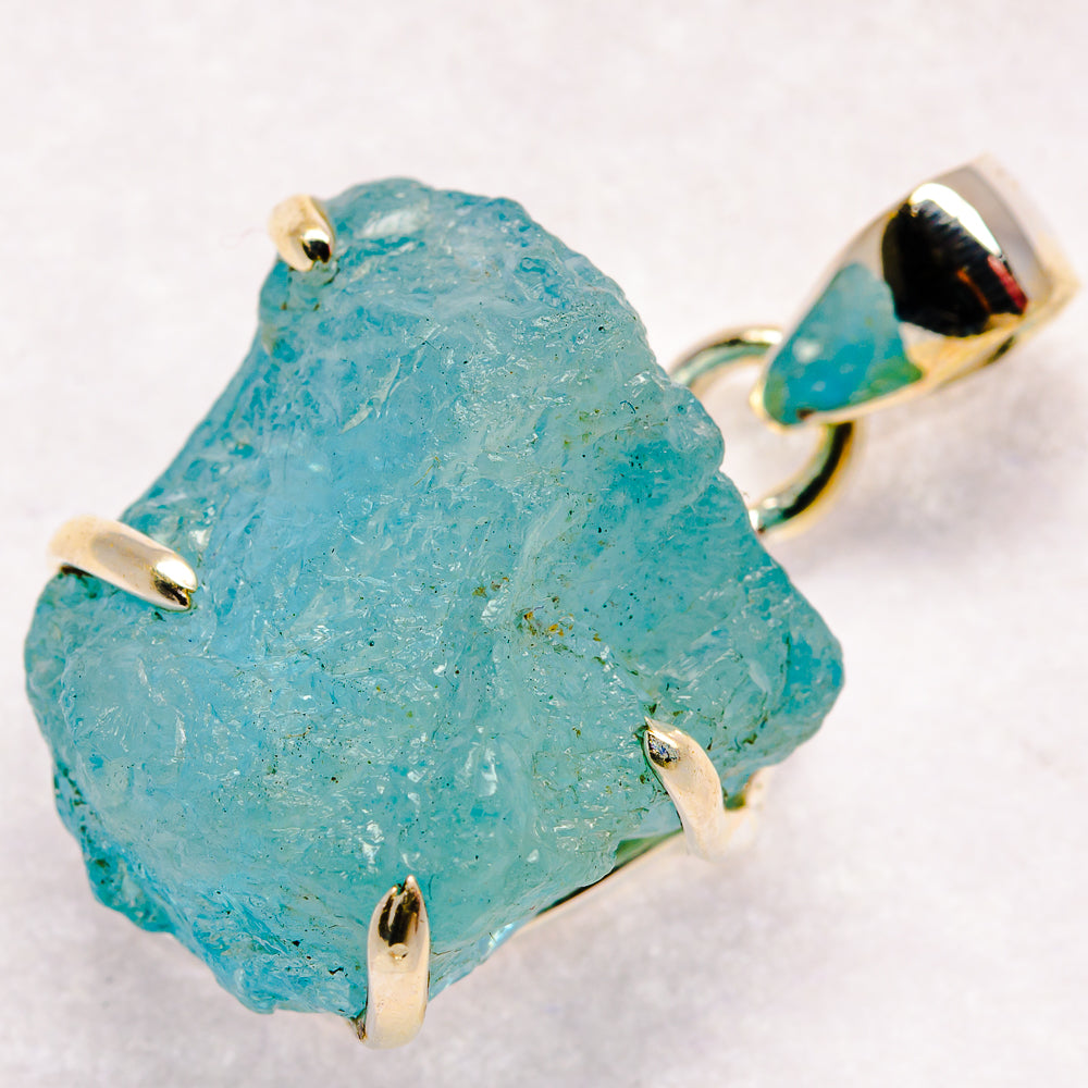 Aquamarine Pendants handcrafted by Ana Silver Co - PD21121