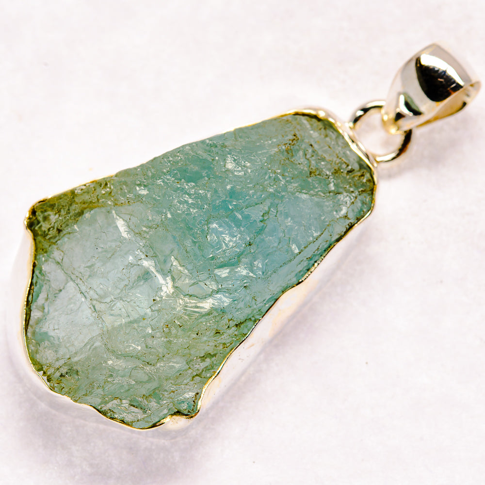 Aquamarine Pendants handcrafted by Ana Silver Co - PD21127