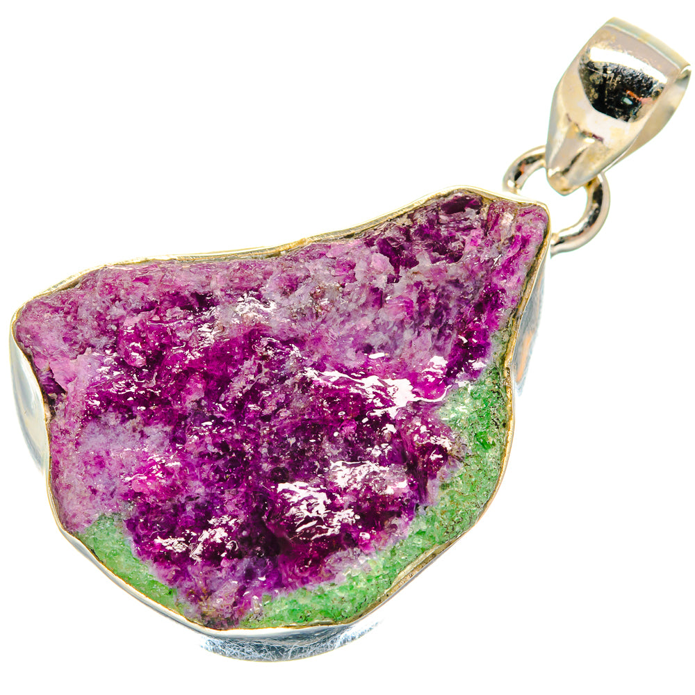 Ruby Zoisite Pendants handcrafted by Ana Silver Co - PD21129
