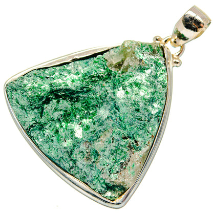 Green Fuchsite Pendants handcrafted by Ana Silver Co - PD21130