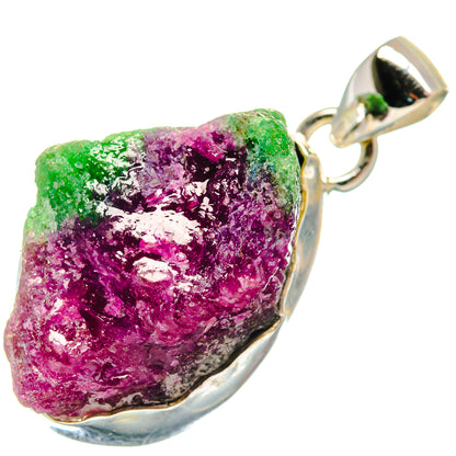 Ruby Zoisite Pendants handcrafted by Ana Silver Co - PD21134