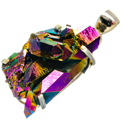Titanium Sunshine Druzy Pendants handcrafted by Ana Silver Co - PD21137