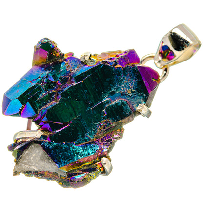 Titanium Sunshine Druzy Pendants handcrafted by Ana Silver Co - PD21142