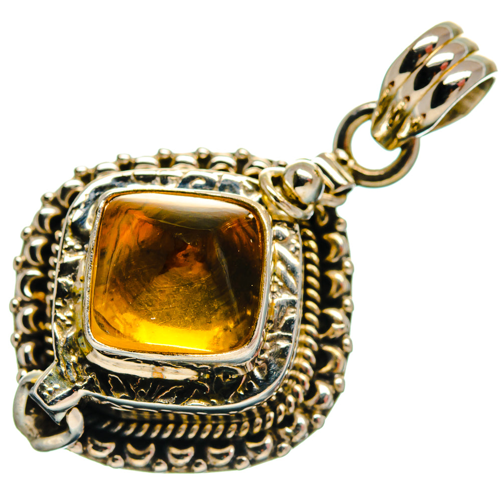 Citrine Pendants handcrafted by Ana Silver Co - PD21147
