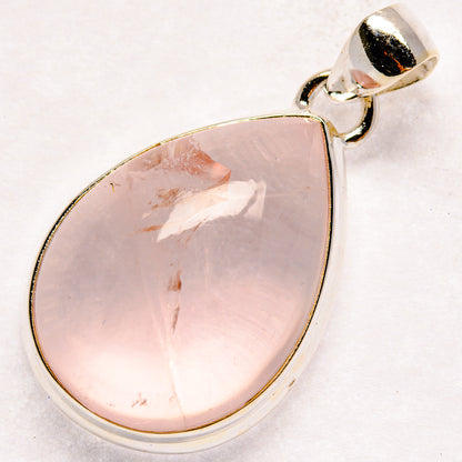 Rose Quartz Pendants handcrafted by Ana Silver Co - PD21165 - Photo 2