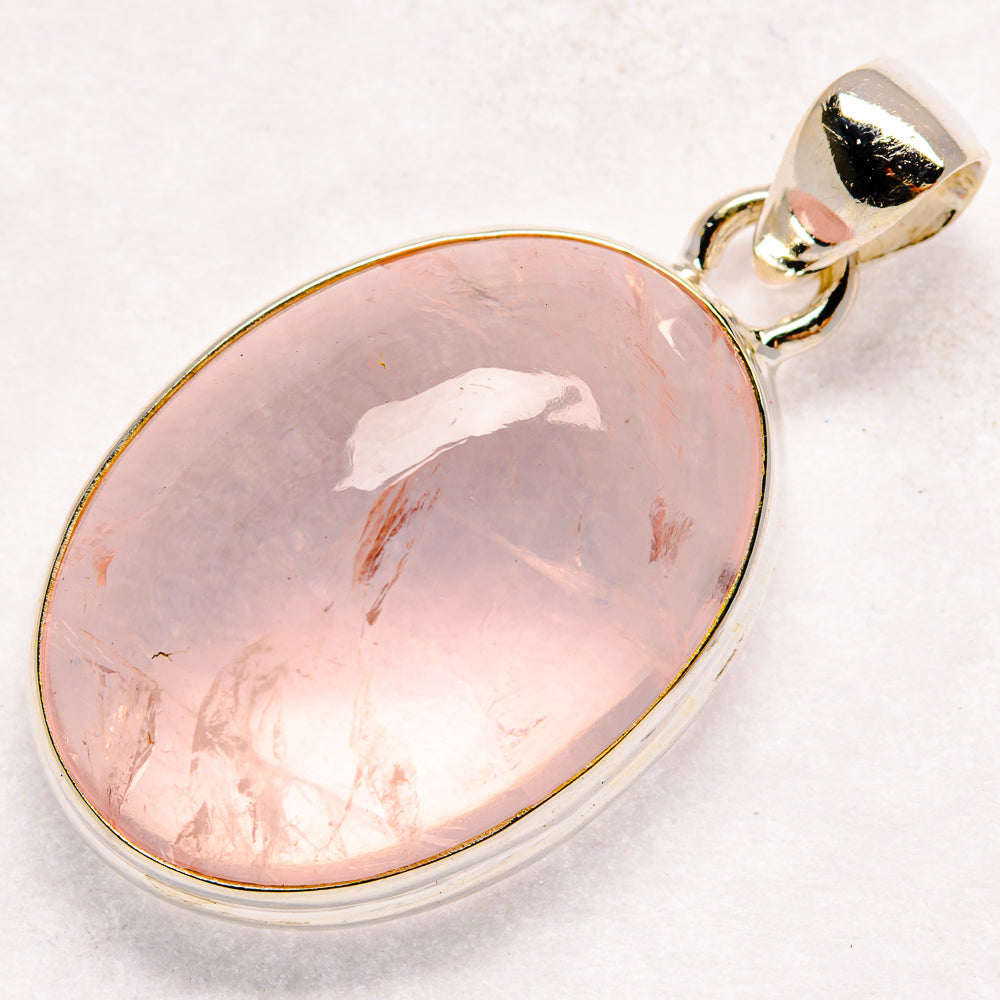 Rose Quartz Pendants handcrafted by Ana Silver Co - PD21170 - Photo 2