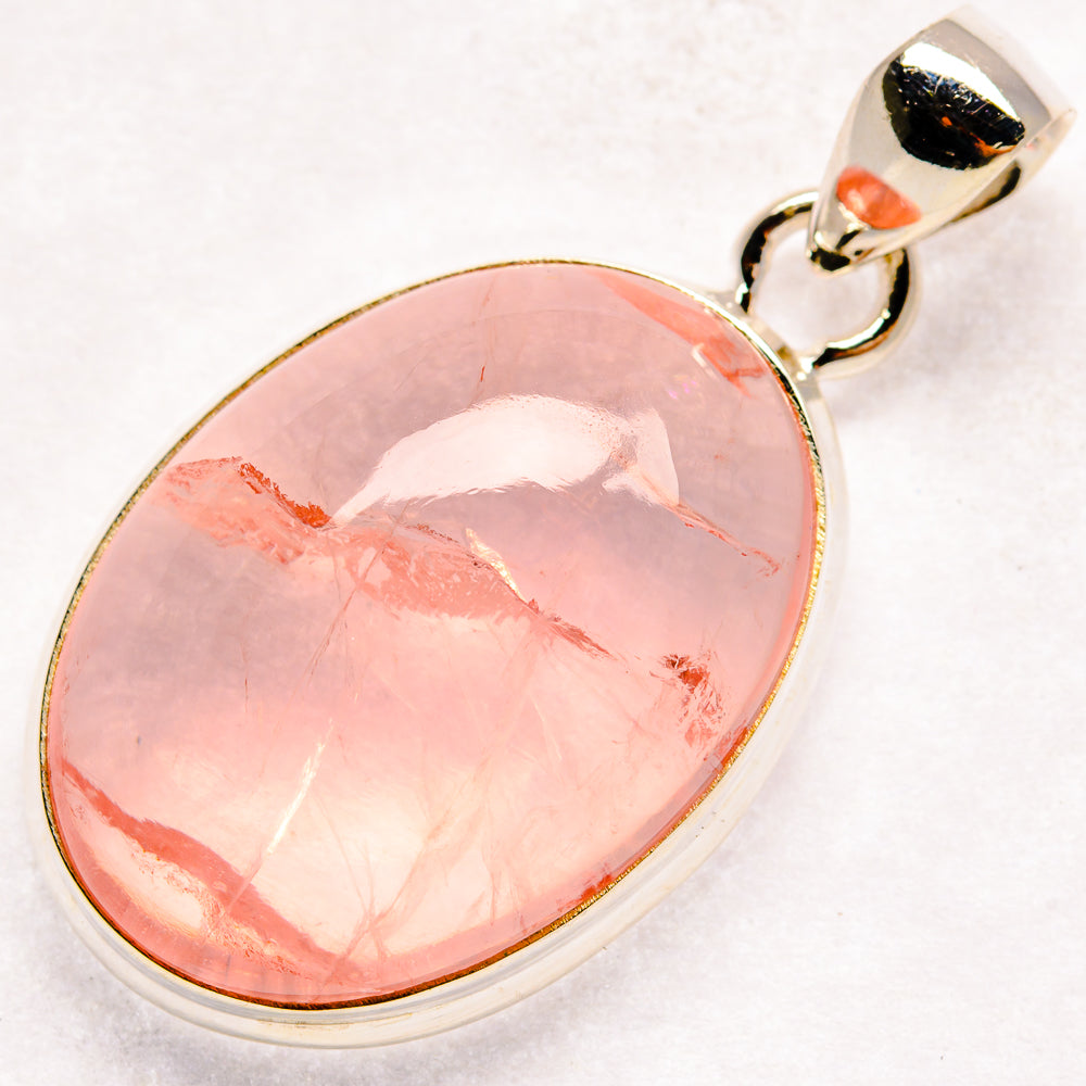 Rose Quartz Pendants handcrafted by Ana Silver Co - PD21172 - Photo 2