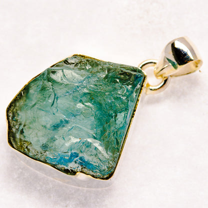 Aquamarine Pendants handcrafted by Ana Silver Co - PD21175