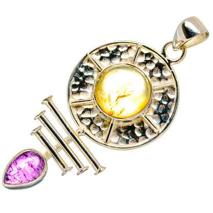 Citrine Pendants handcrafted by Ana Silver Co - PD21196
