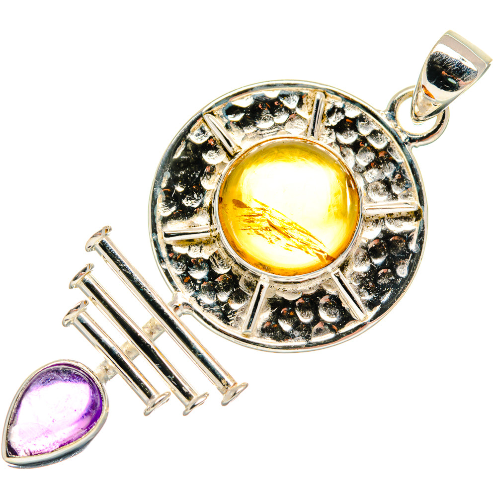 Citrine Pendants handcrafted by Ana Silver Co - PD21200