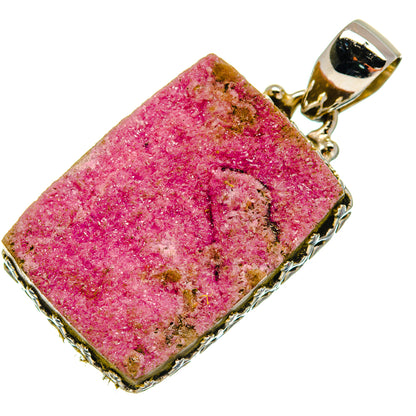 Cobalto Calcite Druzy Pendants handcrafted by Ana Silver Co - PD21216