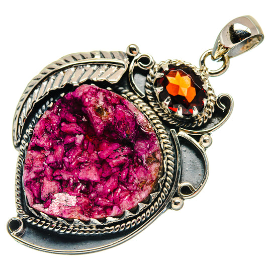 Cobalto Calcite Druzy Pendants handcrafted by Ana Silver Co - PD21236
