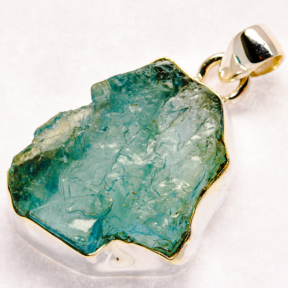 Aquamarine Pendants handcrafted by Ana Silver Co - PD21238