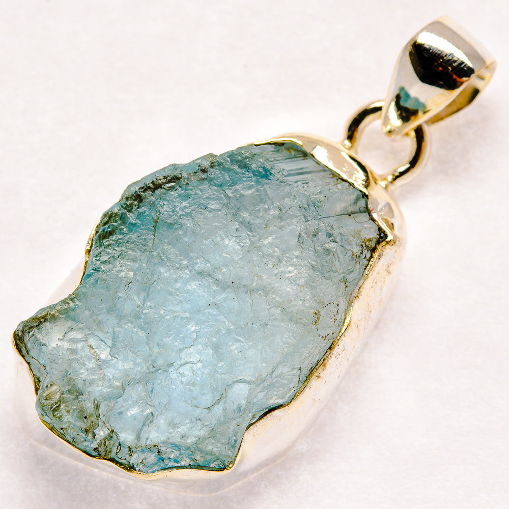 Aquamarine Pendants handcrafted by Ana Silver Co - PD21239